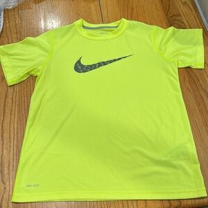 Nike DriFit neon yellow tshirt. Boys medium.